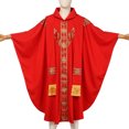 thumbnail image 1 of BLESSUME Church Catholic Priest Chasubles Vestments for Church Mass Vestments Robe With Stole, 1 of 6