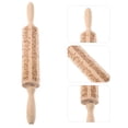 thumbnail image 2 of Rodillo de madera reutilizable para masa, rodillo de cocina, rodillo de madera, 2 of 7