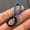 S-blue+20mm ring, variant on EDC Portable Titanium Alloy Keychain W/ Octagon Ring Quick Hanging Buckle Tool-S-blue+20mm ring