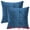 Dark Blue, variant on Unique Bargains Pack of 2 Luxury 3D Diamond Velvet Throw Pillow Covers Yellow