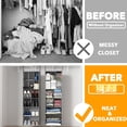 thumbnail image 3 of 2 Pack  Closet Organizer and Storage with Dividers, 24 Compartments  Shoe Shelves for Closet, Wardrobe, RV, Garment Rack - Grey, 3 of 6