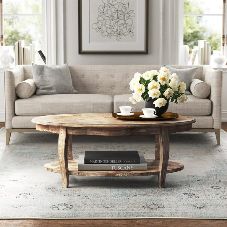 Francoise solid wood coffee table deals