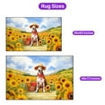 thumbnail image 5 of Vintage Whippet Says Hello Mother's Day Summer Sunflower Field Indoor Rug Dog Lover Carpet Living Bed Room Sofa Home Decor - 12005, 5 of 5
