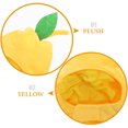 thumbnail image 3 of OULII Creative Yellow Pear Plush Cat Hat Soft Adjustable Costume Cap for Small Pets Parties, 3 of 8