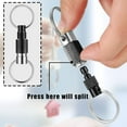 thumbnail image 4 of Lsupdaol 5 Packs Detachable Keychain Quick Release Pull Apart Key Ring with 2 Split Rings for Bag Purse Belt, 4 of 8