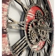 thumbnail image 5 of THE GEARS CLOCK Wall Clock with Real Moving Gears AM-LI_ 24 in Round Red-Lava, 5 of 11