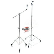 Griffin Cymbal Boom Stand PACK - Straight Drum Hardware Percussion Holder Mount