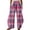 Pink, variant on kaondbfi Spring Fall Essentials Casual Clothing Lady's Four Pocketed Double Printed Casual Pants Summer Casual Pants for Women