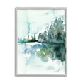thumbnail image 4 of Stupell Industries Trees Lake Reflection Modern Landscape Watercolor Effect Painting Gray Framed Art Print Wall Art, Design by Kendra Shedenhelm, 4 of 5