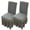 Dark Gray, variant on LKJYER Dining Chair Covers with Long Skirt,Chair Covers for Dining Room Set of 2/4/6,Universal Anti-Slip Chair Slipcovers for Kitchen Wedding Party Banquet