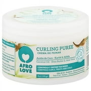 Afro Love Curling Puree Nourishing Hair Styling Cream with Coconut Oil, Shea Butter & Aloe Vera, 8 oz