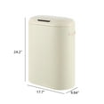 thumbnail image 4 of happimess Robo Kitchen 13.2-Gallon Slim Oval Motion Sensor Touchless Trash Can with Touch Mode, Limestone Beige, HPM1016D, 4 of 10