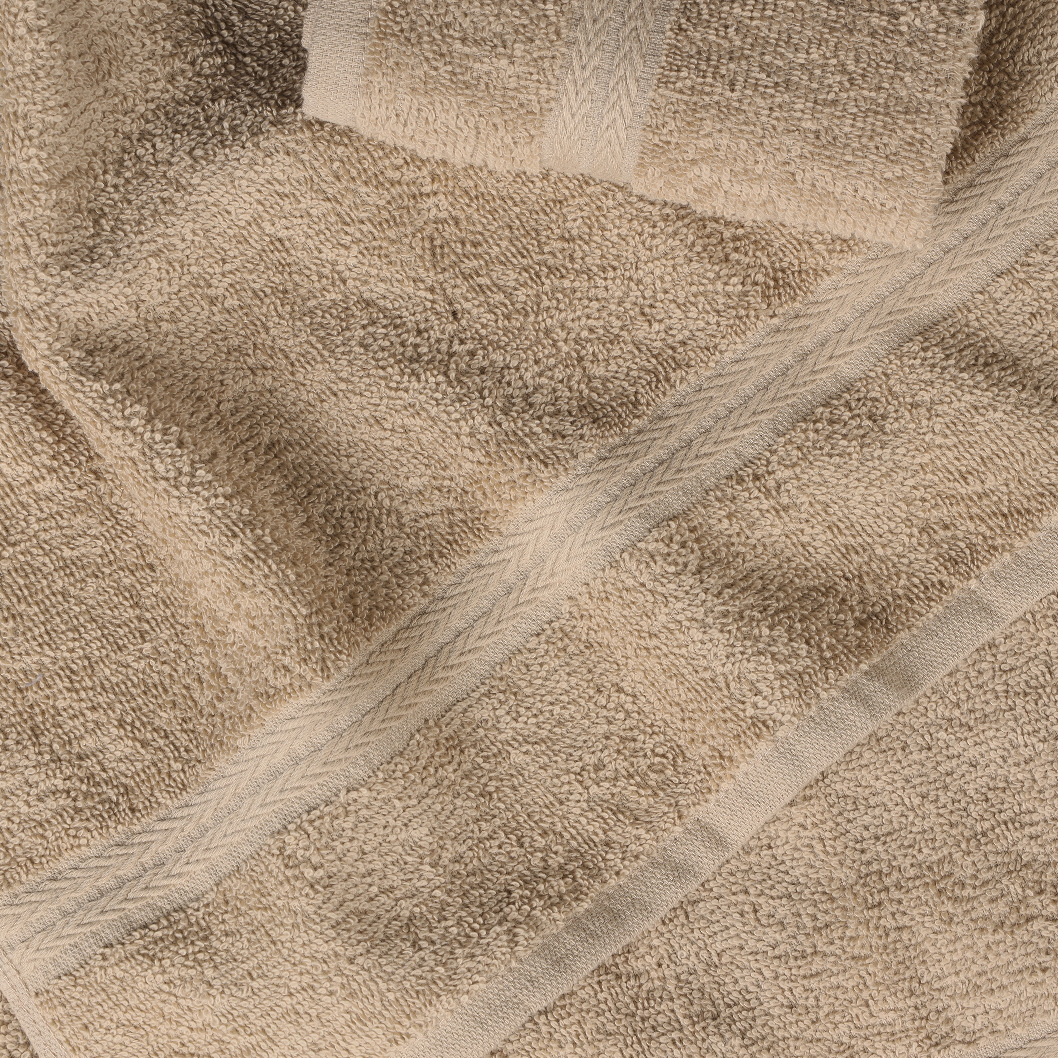 Superior Miami 100% Cotton Lightweight 6-Piece Towel Set, Beige
