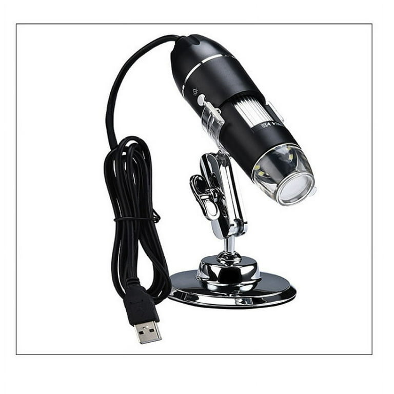 USB Microscope Camera 40X to 1000X, Cainda Digital Microscope with Metal  Stand & Carrying Case, Compatible with Android Windows Linux Mac, Portable