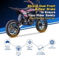 thumbnail image 3 of Aoemoe Gas Dirt Bike, 39cc 4-Stroke Gas Powered Kids Off Road Motorcycle (Model-DB4S004) with Off-Road Tire, Suspensions, Disc Brakes, Max Load 165Lbs, Up to 25Mph, NO OIL MIX REQUIRED, 3 of 8