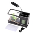 thumbnail image 3 of Mini acuario multifuncional con USB, lámpara LED, pantalla LCD, reloj y caja de almacenamiento., 3 of 7