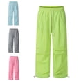 thumbnail image 3 of Mens and Women Y2k Wide Parachute Pants Quick Dry Korean Baggy Sports Trousers, 3 of 9