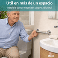 thumbnail image 3 of Barra Seguridad Baño 12 pulgadas (31cm) Acero Inoxidable Agarradera para Ducha Antiderrapante para Adulto Mayor, 3 of 12