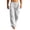 Mens Pants Gray, variant on Hiking Pants Men Cargo Multi-Pockets Drawstring Casual Elastic Waist Fishing Climbing Trousers Dad Gifts