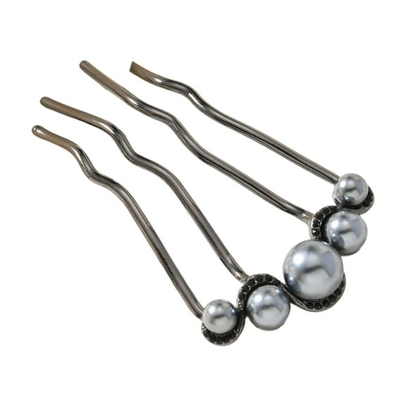 U Shape Updo Hair Pins Clips for Thin Thick Hair,4 Prong Bun Hair Stick Vintage Hairstyle Accessories French Hair Forks