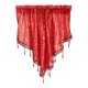 thumbnail image 1 of Triángulo Cortina Cortina Decoración de Navidad Decoración cómoda con la ventana de bolsillo de la barbilla de la borla para la cocina del hogar Rojo, 1 of 9