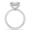thumbnail image 3 of Bow Jewelry 1.8 Ct Princess Cut Moissanite Solitaire Engagement Ring - 14K White Gold Plated Ring - Everyday Wear & Special Events Gift for Women, 3 of 3