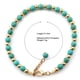 thumbnail image 2 of De Tobillo Con Tobillo Con De Turquesa, Joyería de piezaza De Tobillo De Playa Descalza Para Mujeres Y Niñas Hugo pulsera tobillera, 2 of 9