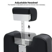 BarberPub Heavy Duty Vintage Barber Chair Hydraulic Recline Salon Beauty Styling Chair, Black