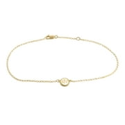 HEIGHTS JEWELERS Rope Framed Engraved Monogram Anklet