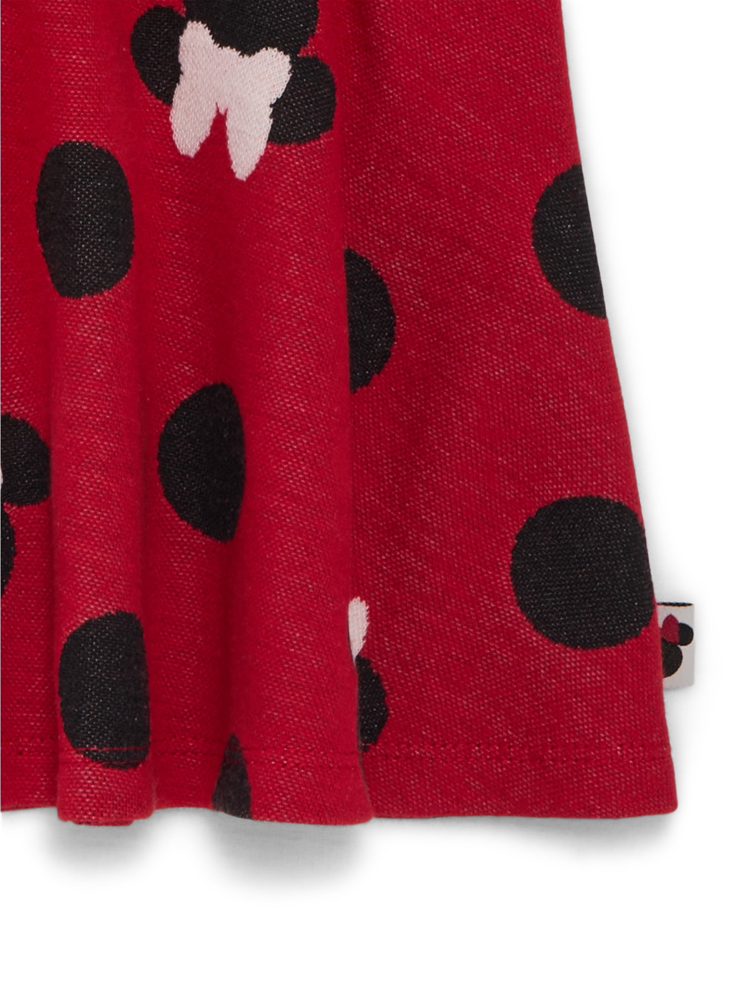 Disney Toddler Girls Minnie Mouse Intarsia Graphic Sweater and Skater Skirt Set, 2-Piece, Sizes 12M-5T
