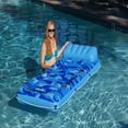 thumbnail image 3 of Swim Central Inflatable Camouflage Sumo Sized Swimming Pool Raft - 81" - Blue, 3 of 6