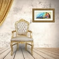 thumbnail image 3 of Art by Leslie Franklin 24x13 Gold Ornate Wood Framed with Double Matting Museum Art Print Titled - Thinking Outside the Fox, 3 of 4