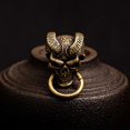 thumbnail image 2 of 2 Pcs Creative Brass Decorative Skull Shape DIY Homemade Product Accessories, 2 of 4
