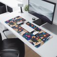 thumbnail image 2 of Long Mouse Pads for Desk,Beagle Dog Dog and Pioneer Flower Desk Mats on Top Of Desks, Desk Mouse Pad Extra Large with 3mm Non-Slip Base and Stitched Edge for Gaming,Office,Work,Home 31.5"x11.8", 2 of 6