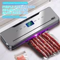 thumbnail image 3 of Food Saver Vacuum Sealer Machine with LED Display,High-Speed Continuous Working Suction Power Food Sealer with 30 Airtight Bags and Accessory Hose for Food Save and Storage, 3 of 8