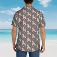 thumbnail image 6 of Haiem Poodle Dog Printed Hawaiian Shirt for Men - Men’s Casual Beach Summer Shirts - Stretch Fabric with Modern Fit-Small, 6 of 9
