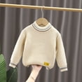 thumbnail image 2 of Atogsazn Children's Boy Knitted Cotton Sweater Kids Long Sleeve Pullover Sweaters Soft Warm Clothes 01-Beige 3-4 Years Fashion, 2 of 6