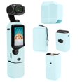 thumbnail image 1 of DJI Pocket 3 Silicone Protection Kit: Blue Camera Body Cover, Lens Guard, Screen Protector, 1/4 Threaded Handle Sleeve, Battery Handle Case, Microphone Shield & Anti-Loss Strap – Complete Gimbal, 1 of 6