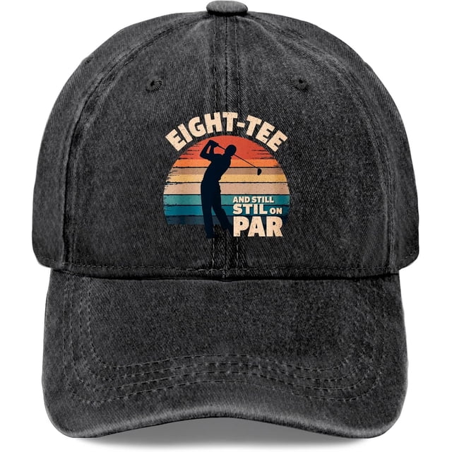 Eight Tee Still on Par Golf Hat Trucker Hat Men Funny Mesh Baseball Cap for Summer