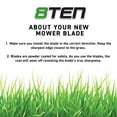 thumbnail image 6 of LawnRAZOR Blade for John Deere 717E Z510A Z540R 48-inch M136185 Mulching 3 Pack 810-CBL2724D, 6 of 6