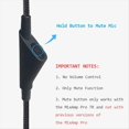 thumbnail image 5 of Cable de Repuesto para Auriculares Cable de Auriculares para Juegos Resistente Al Desgaste con Control de Volumen de 3,5 mm para Auriculares Astro A40TR/A40/A10, Polea, 5 of 5