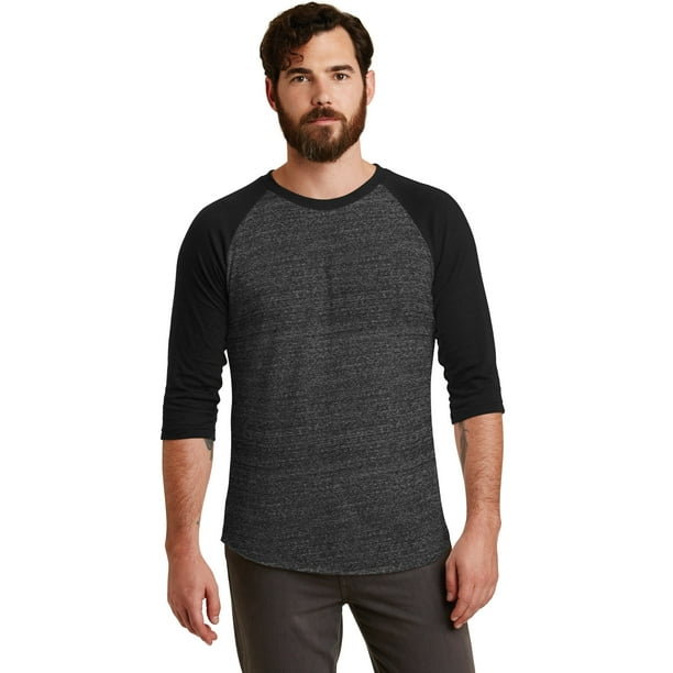 Camiseta de béisbol alternativa para hombre, EcBlack/EcoTrBK, L Ropa alternativa 02089E1-EBKTB-L