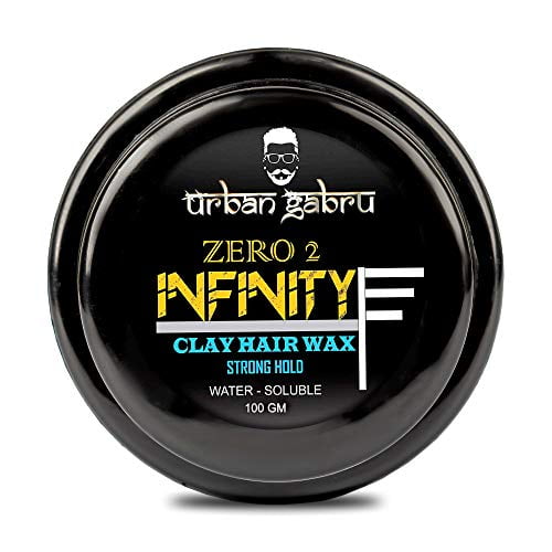 UrbanGabru Clay Hair Wax : Zero to Infinity- Strong Hold | Volume | Hair Style (3.5 Oz)