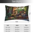thumbnail image 2 of Kdxio Cotton Pillow Cases 20"x30" Pillowcases,Soft and Breathable Bedroom Pillow Cases-Charming Garden Patio-No Pillow Core, 2 of 5