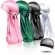 thumbnail image 1 of 4pcs Silky Durags, Silk Durag For Men Women Waves, Silk Durag Pack With 1 Wave Cap, Silky Satin Durag Extra Long Tails, 1 of 5
