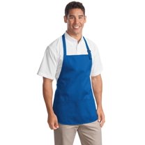 Port Authority Men's Medium-Length Apron with Pouch Pockets
