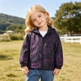 thumbnail image 2 of RTKFRFLM Kids Windbreaker Jacket Long Sleeve Lightweight Hooded Floral Printed Versatile Casual Everyday Coat 2-7Y, 2 of 7