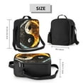 thumbnail image 2 of Xecao Yin Yang Print Lunch Bag - Durable, Double-Insulated Lunch Bag, Holds Lunch Box, Water Bottle, & Snacks,Leakproof Cooler Tote Bag, 2 of 7