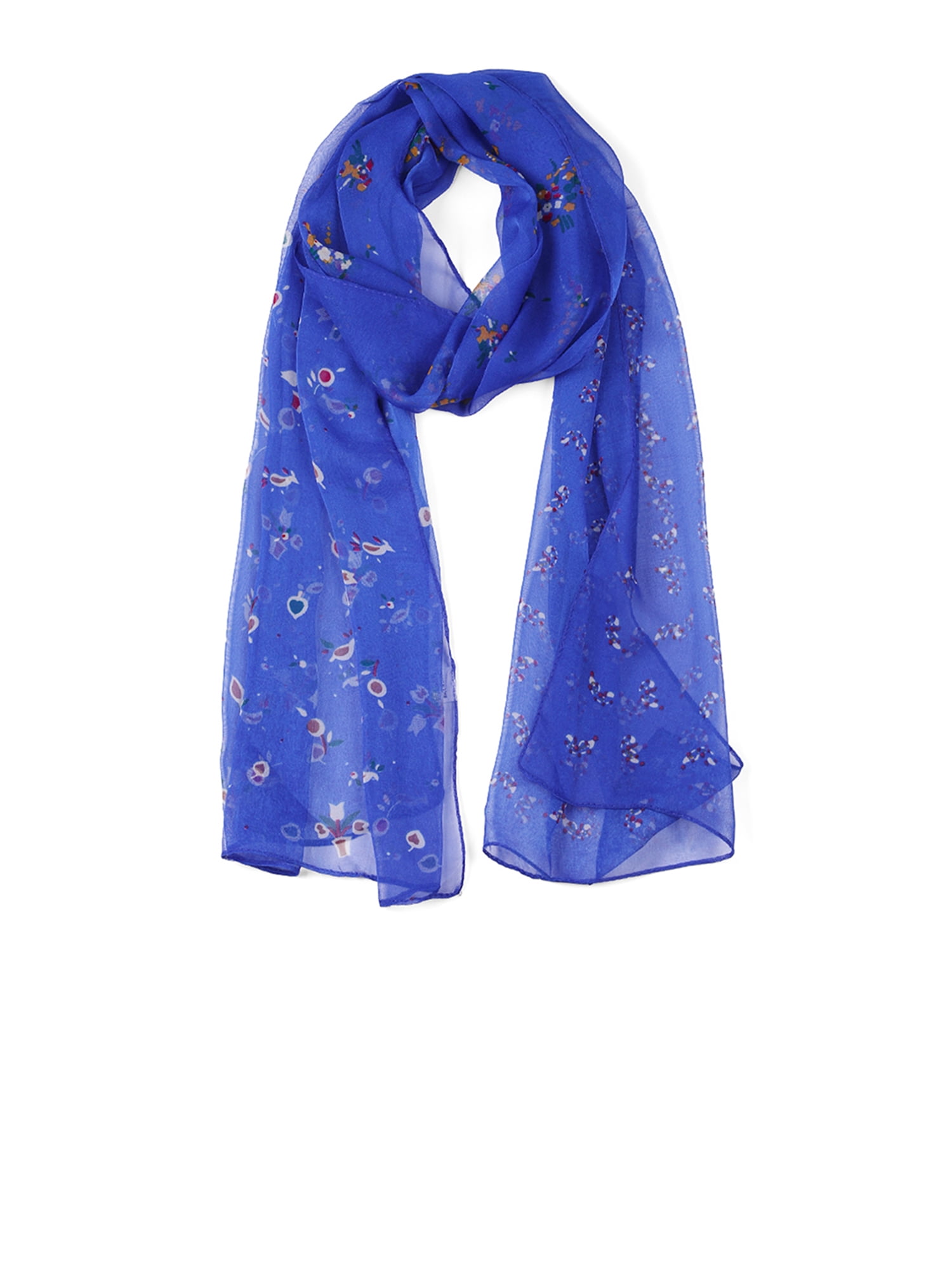 royal blue chiffon scarves