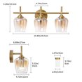 thumbnail image 3 of Luminarias LED para tocador de baño foucasal, 3 luces, 5 CCT, 3 of 9